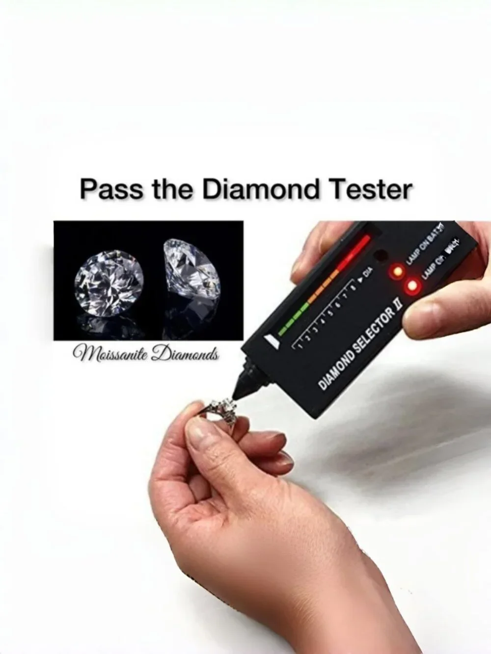 #Certified 5 ct. t.w. Moissanite Men Premium Bold GRA D Moissanite Ring